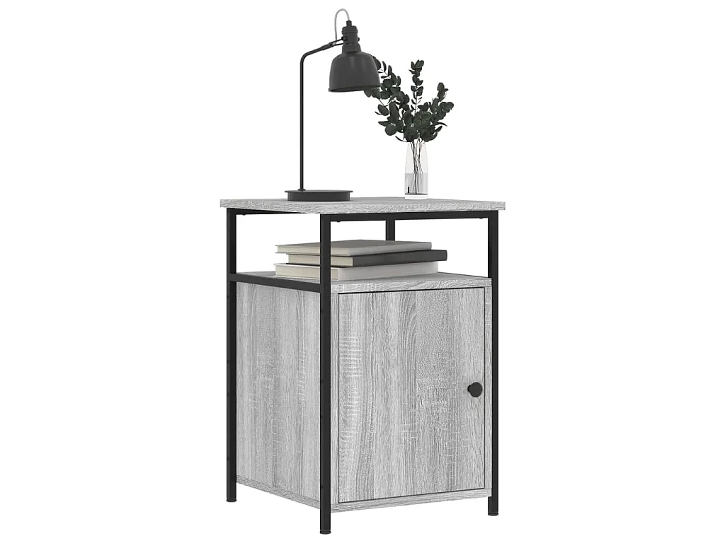 Tables de chevet 2 pcs sonoma gris 40x42x60cm bois d'ingénierie