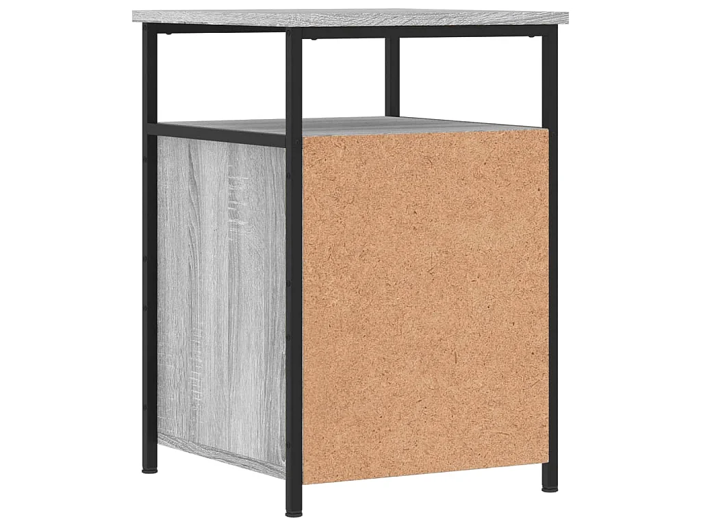 Tables de chevet 2 pcs sonoma gris 40x42x60cm bois d'ingénierie