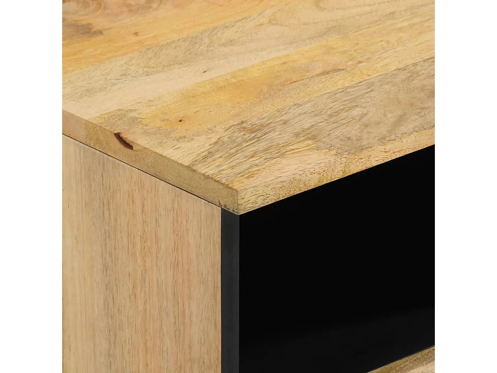 Nachttische 2 Stk. 40x33x46 cm Massivholz Mango