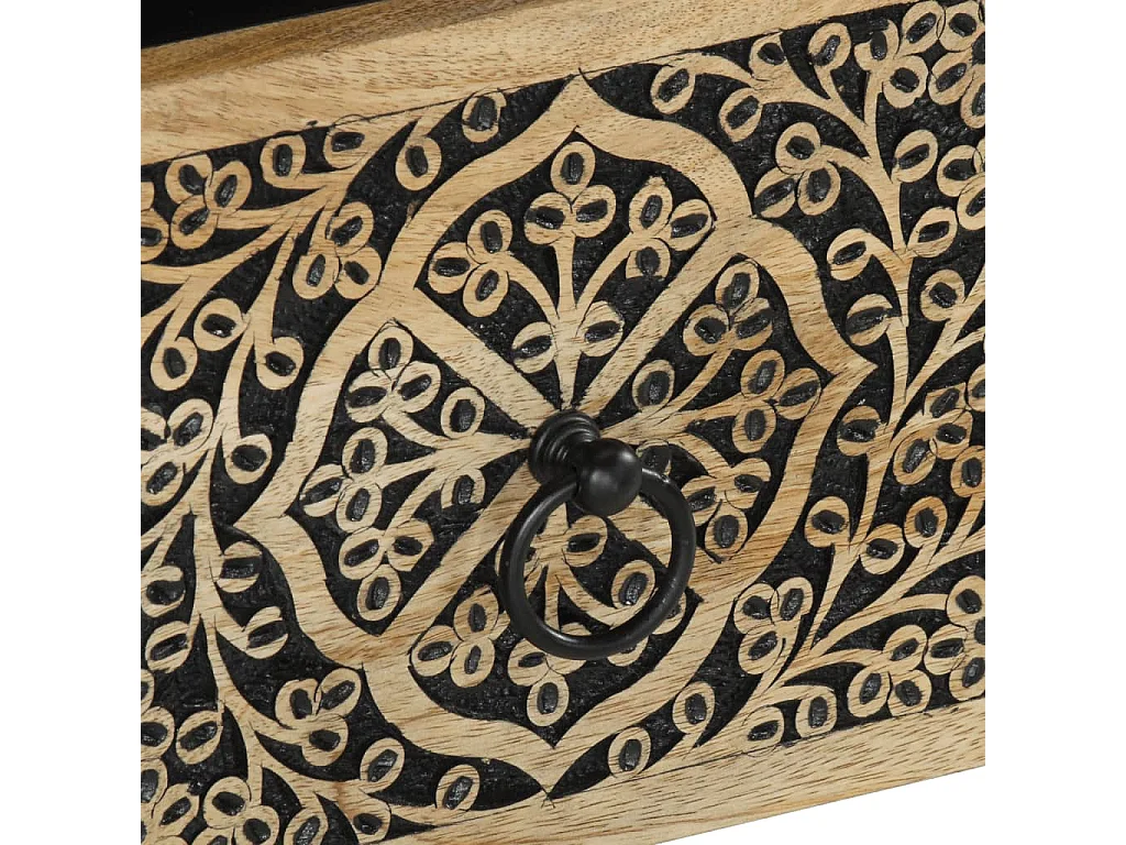 Nachttische 2 Stk. 40x33x46 cm Massivholz Mango