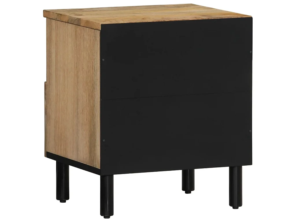 Tables de chevet 2 pcs 40x33x46 cm Bois de manguier solide
