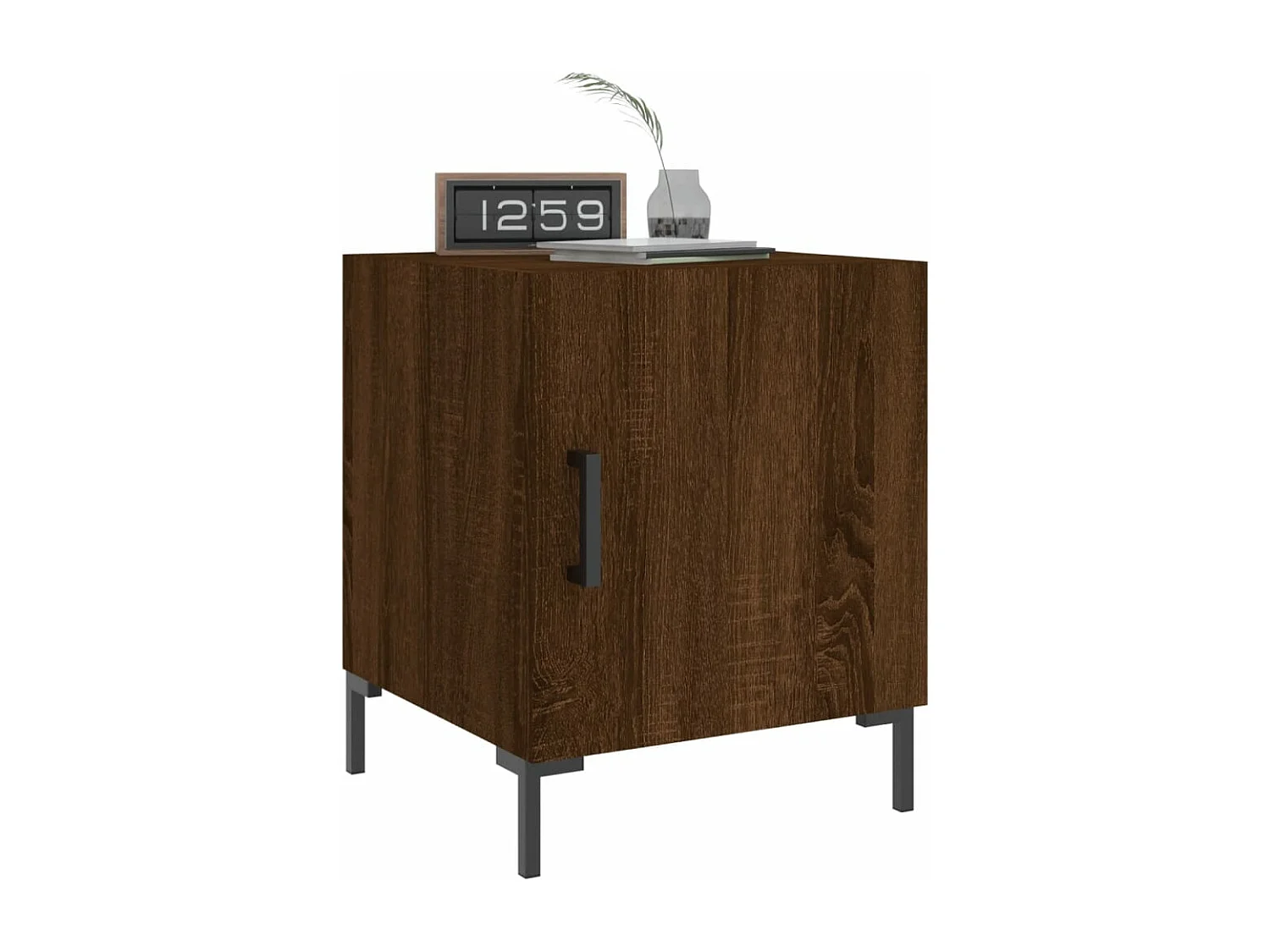 Nachttische 2 Stk. Braun Eichen-Optik 40x40x50 cm Holzwerkstoff