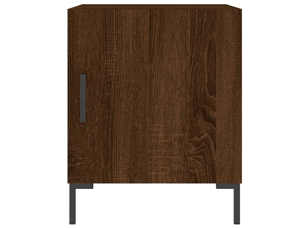 Tables de chevet 2pcs chêne marron 40x40x50cm bois d'ingénierie