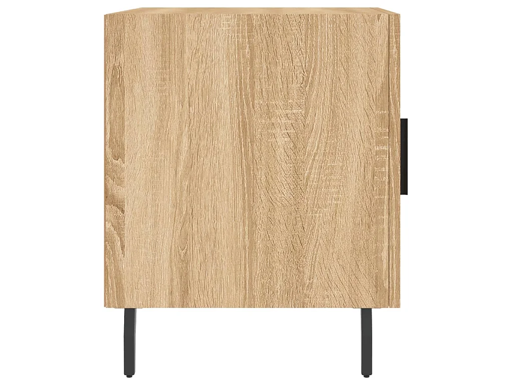 Nachtkastjes 2 st 40x40x50 cm bewerkt hout sonoma eikenkleurig