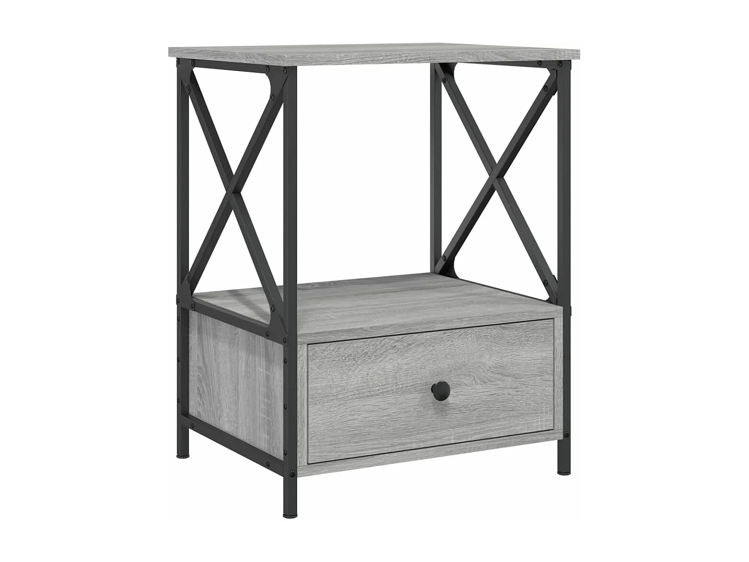 Nachttisch Grau Sonoma 50x41x65 cm Holzwerkstoff