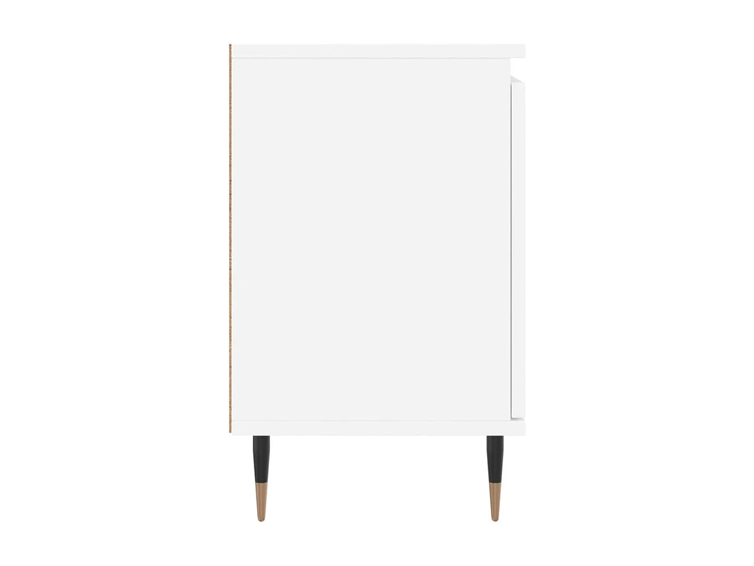 Mesitas de noche 2 uds madera de ingeniería blanco 40x30x50 cm