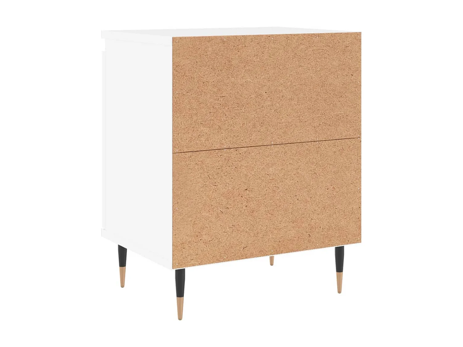 Nachtkastjes 2 st 40x30x50 cm bewerkt hout wit
