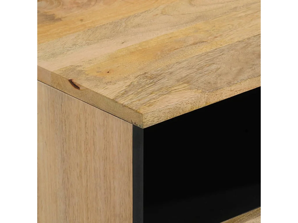 Table de chevet 40x33x46 cm Bois de manguier solide