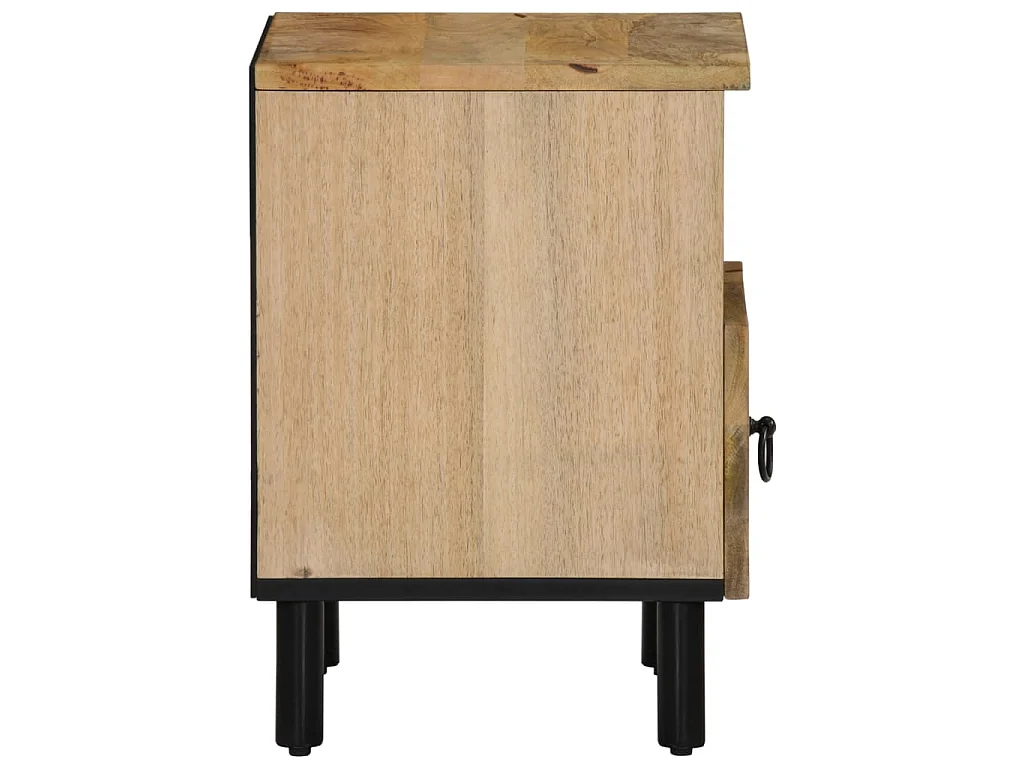 Table de chevet 40x33x46 cm Bois de manguier solide