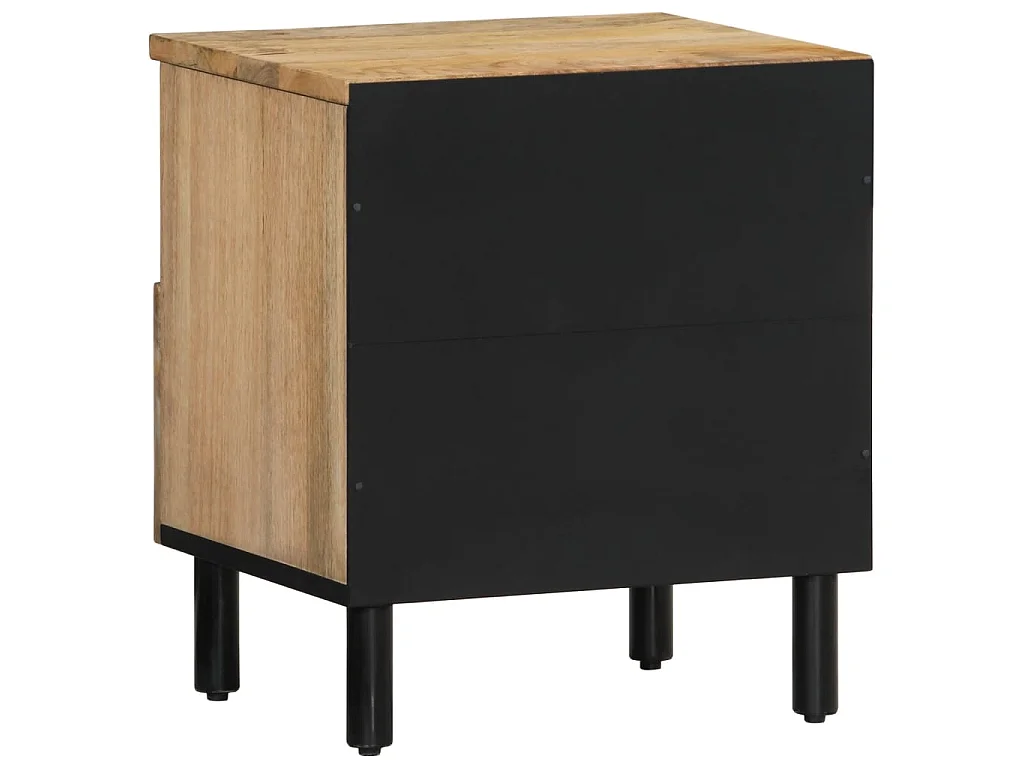 Table de chevet 40x33x46 cm Bois de manguier solide
