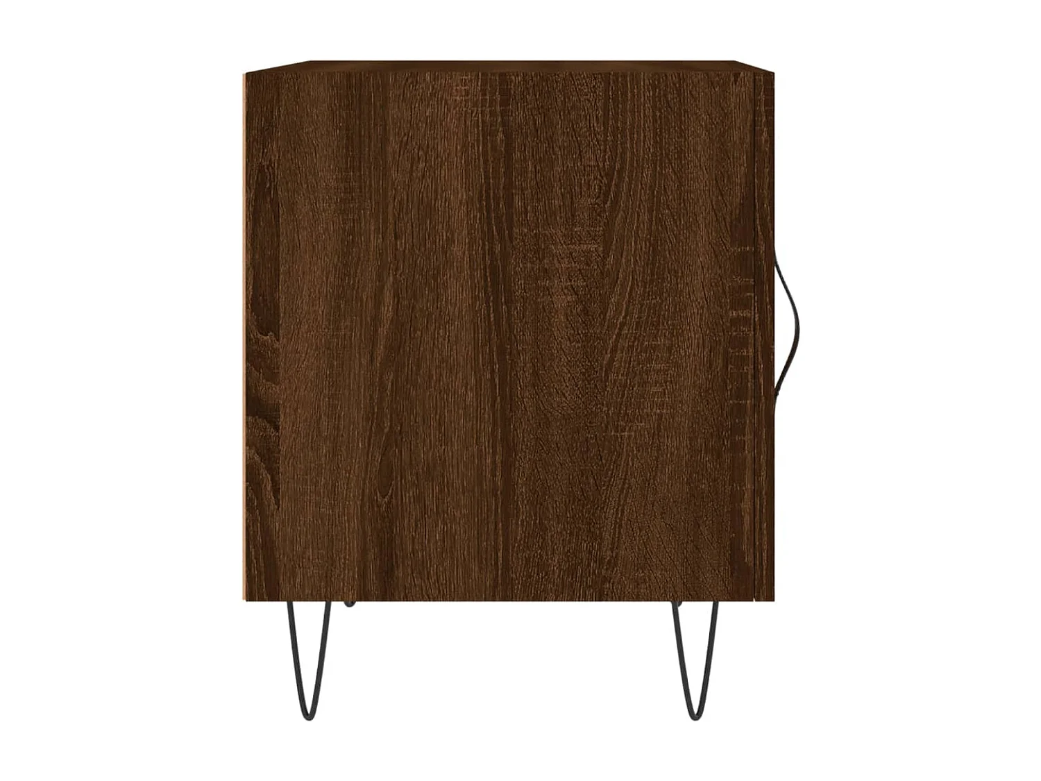 Mesita de noche madera de ingeniería marrón roble 40x40x50 cm