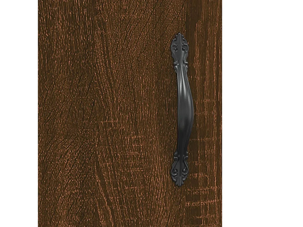 Mesita de noche madera de ingeniería marrón roble 40x40x50 cm