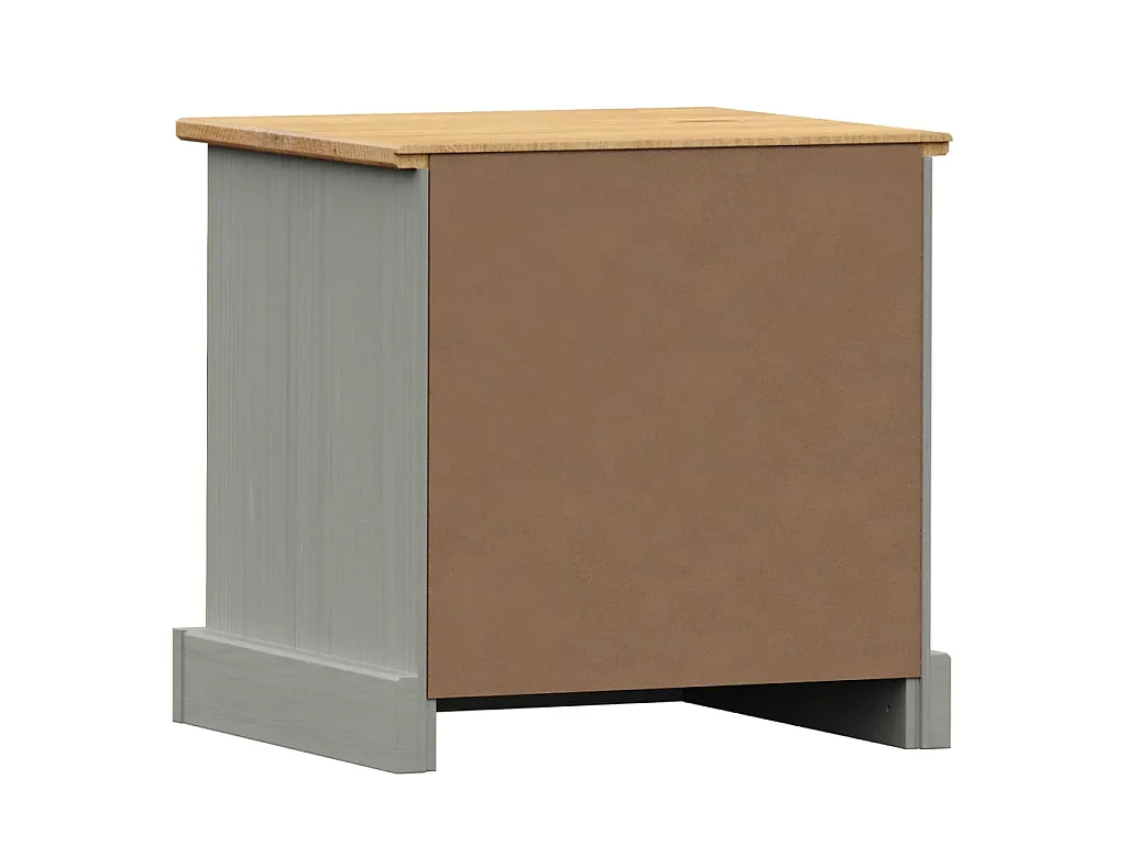 Mesa de cabeceira VIGO 42x35x42 cm pinho maciço cinzento