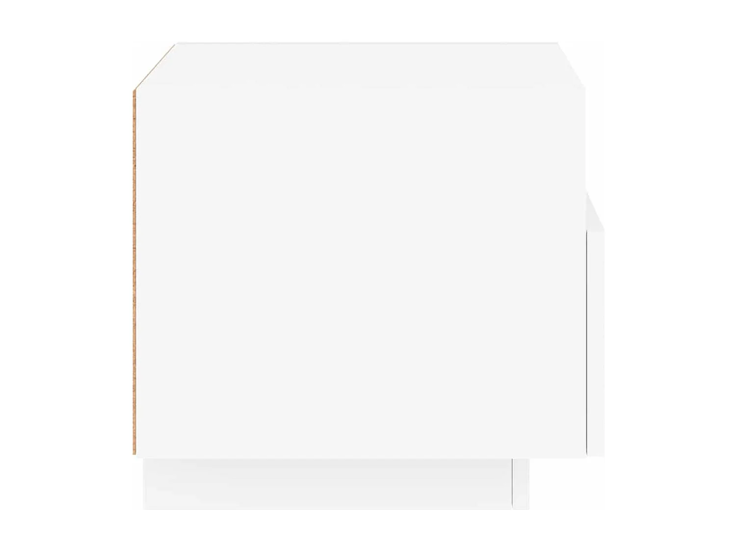 Table de chevet avec lumières LED blanc 40x39x37 cm