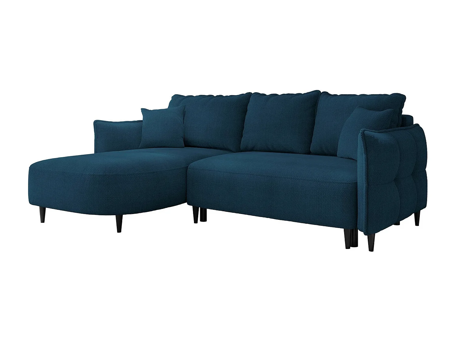 Canapé d'angle TrendyNest 101, Bleu, Disponible, 244x165x76cm