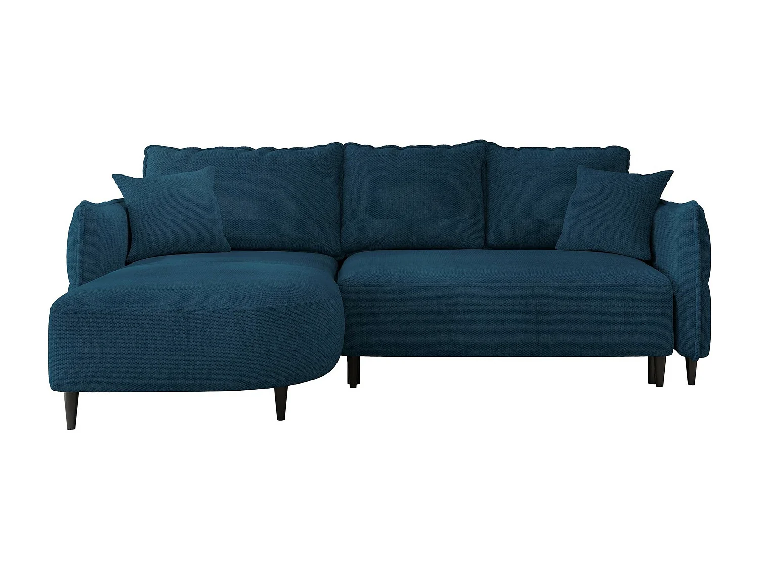 Canapé d'angle TrendyNest 101, Bleu, Disponible, 244x165x76cm