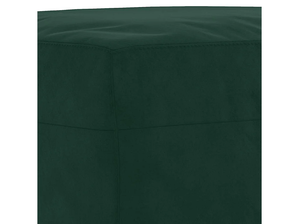 Set di Divani 3 pz con Cuscini Verde Scuro in Velluto