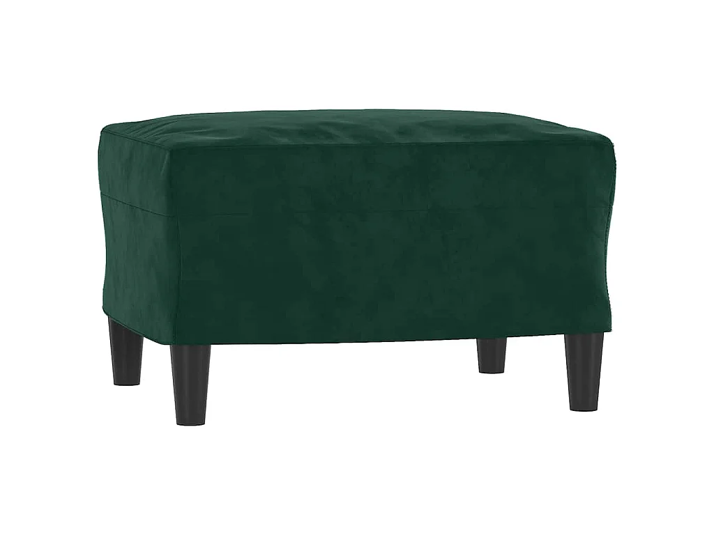 Juego de sofás con cojines 3 piezas terciopelo verde oscuro