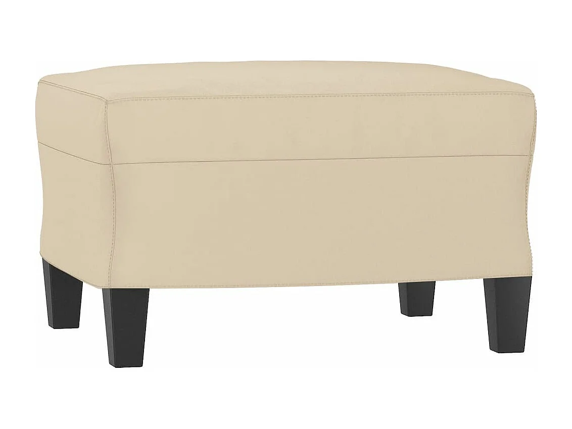 Ensemble de canapés 3 pcs avec coussins Crème Tissu microfibre