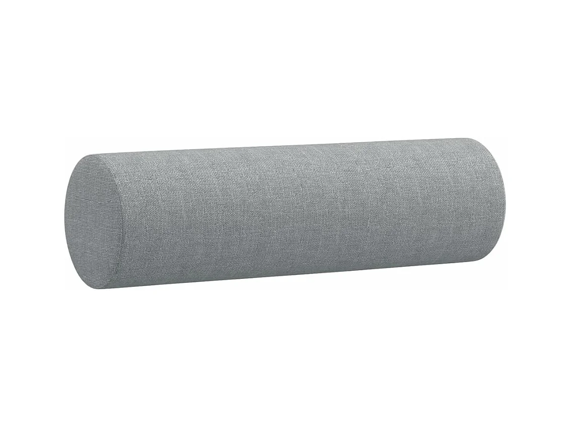 Ensemble de canapés 2 pcs coussins gris clair tissu