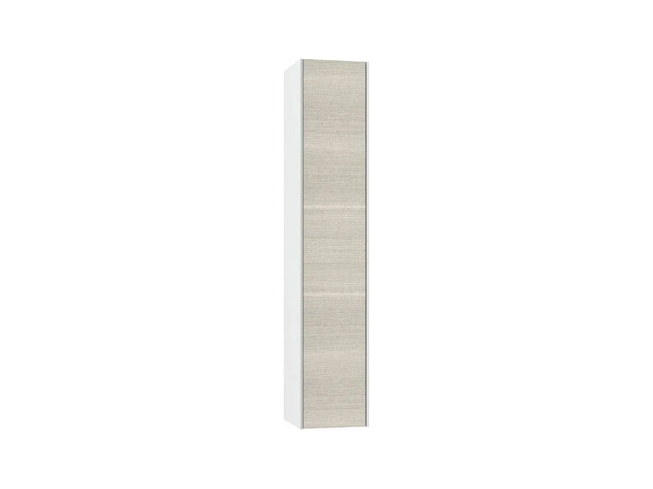 Colonne de salle de bain laqué blanc et beige Lago L 25cm