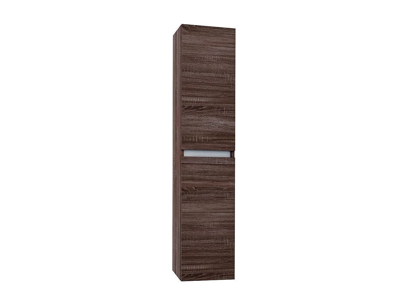Colonne de salle de bain mélaminé bois foncé Teph L 35cm