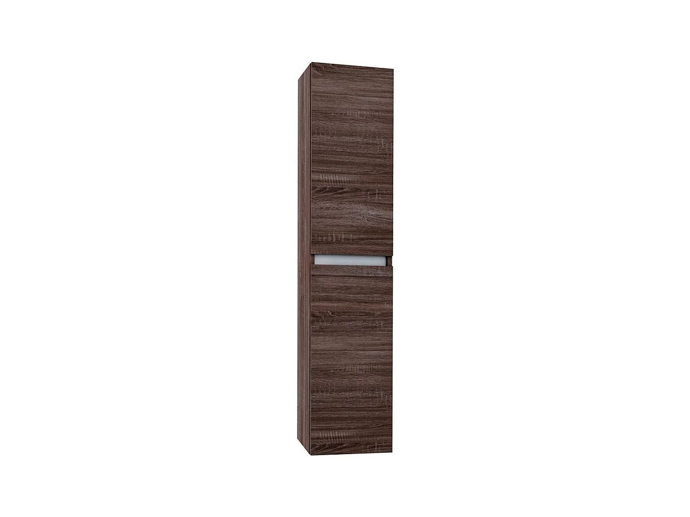 Colonne de salle de bain mélaminé bois foncé Teph L 35cm