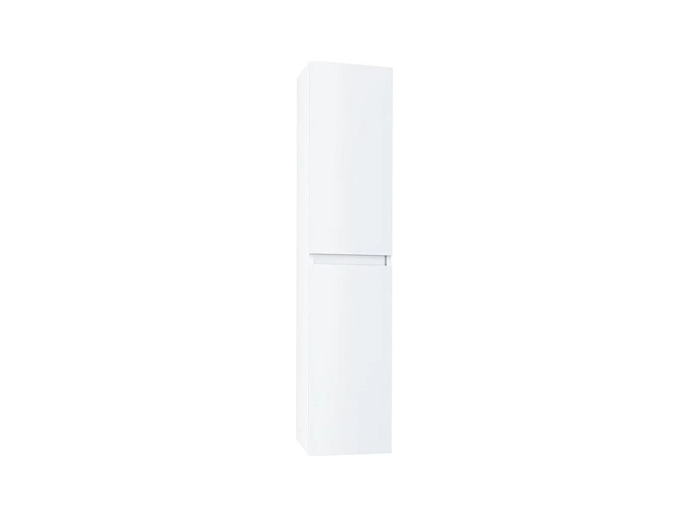 Colonne de salle de bain mélaminé blanc mat Teph L 35cm