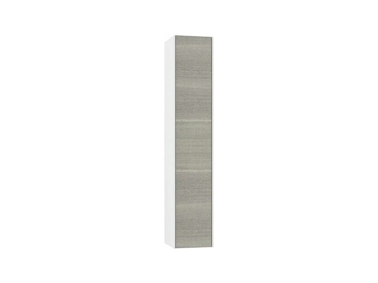 Colonne de salle de bain laqué blanc et gris Lago L 25cm