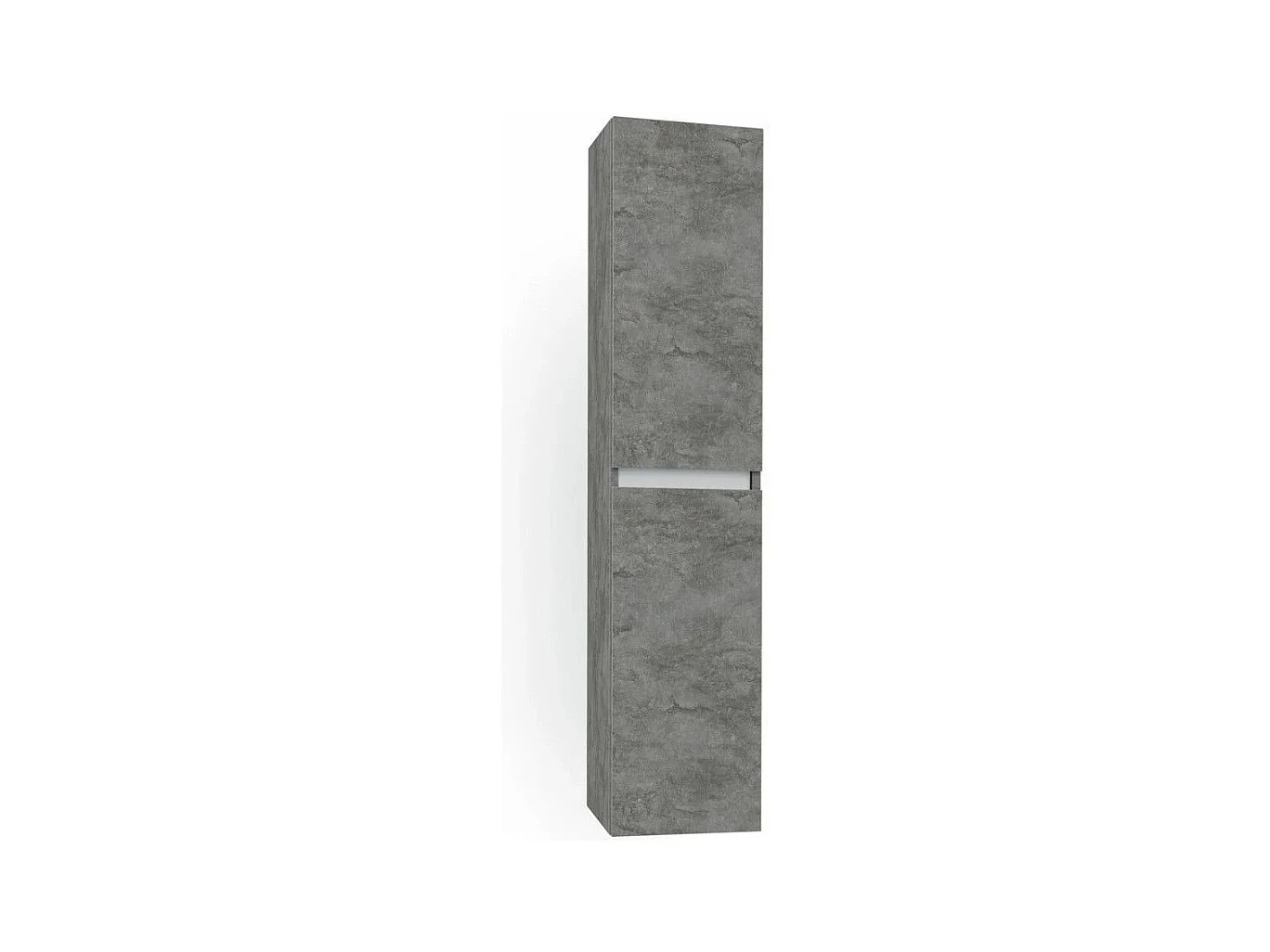 Colonne de salle de bain mélaminé gris oxyde Teph L 35cm