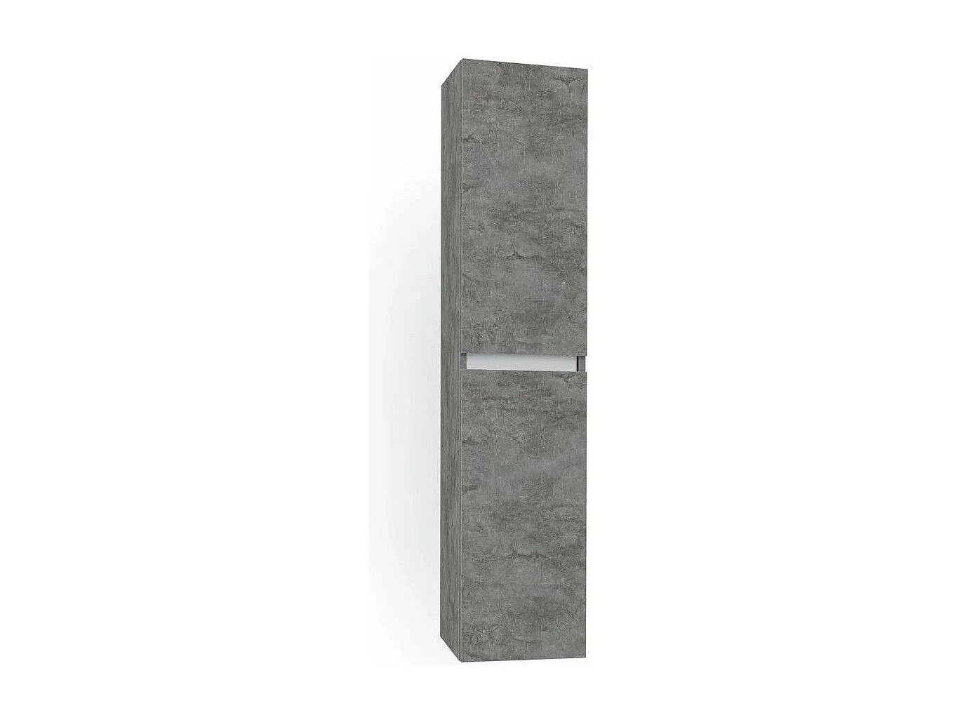 Colonne de salle de bain mélaminé gris oxyde Teph L 35cm