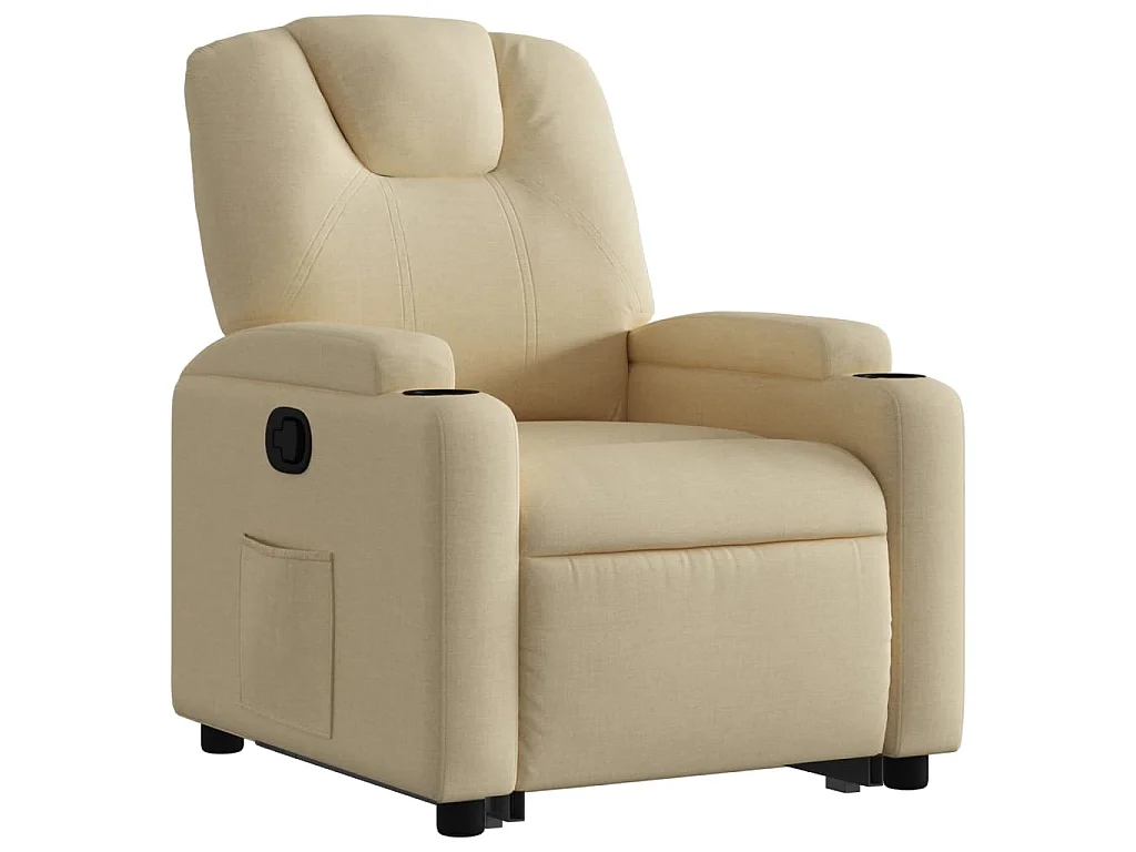 Fauteuil inclinable Crème Tissu