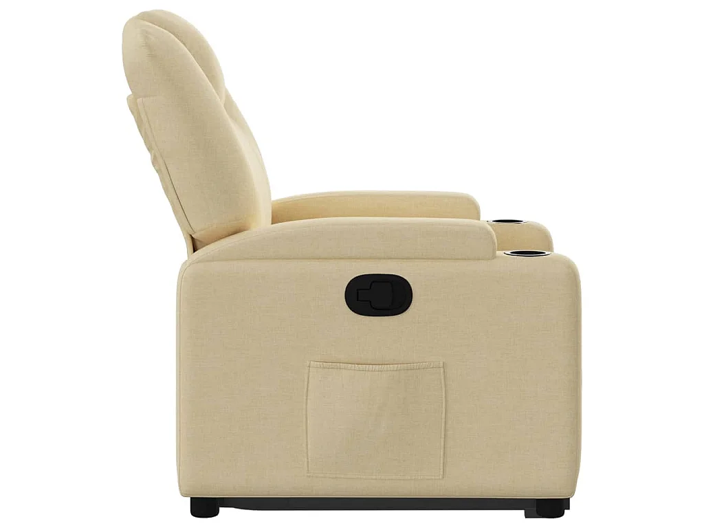 Fauteuil inclinable Crème Tissu