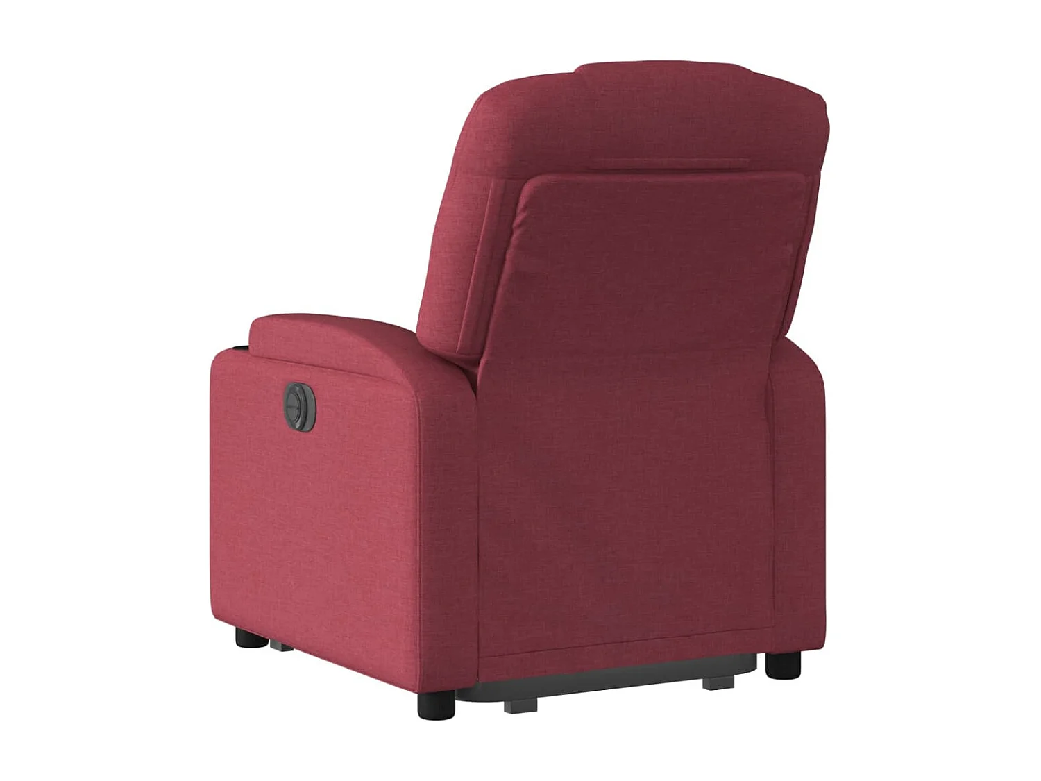 Poltrona reclinável elevatória tecido vermelho tinto