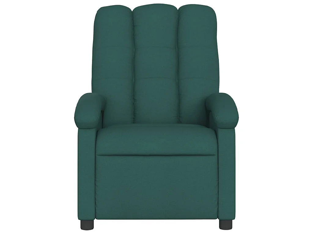 Fauteuil inclinable électrique Vert foncé Tissu
