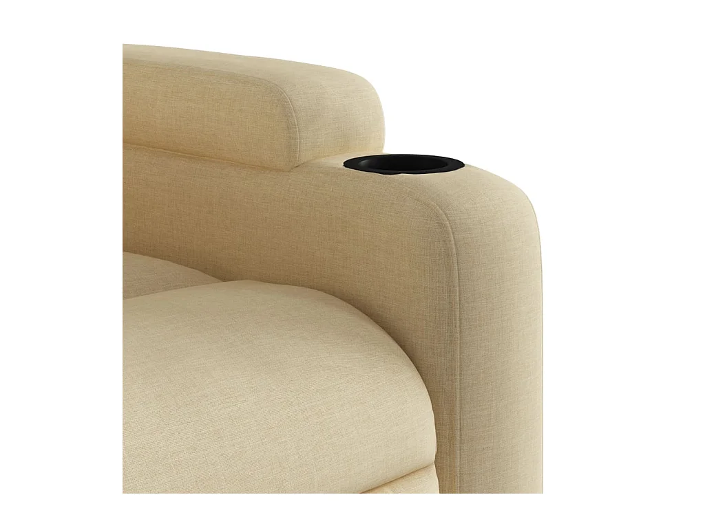Fauteuil inclinable Crème Tissu