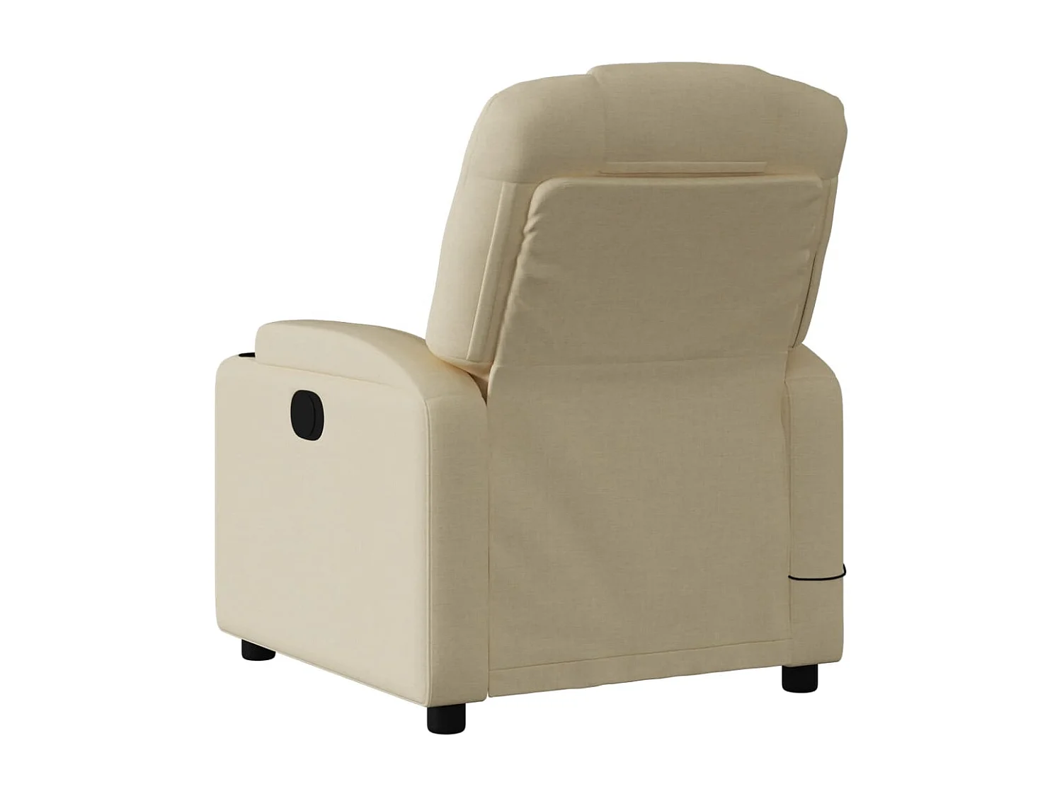 Fauteuil verstelbaar stof crèmekleurig