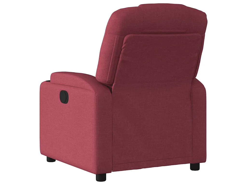 Fauteuil verstelbaar stof wijnrood