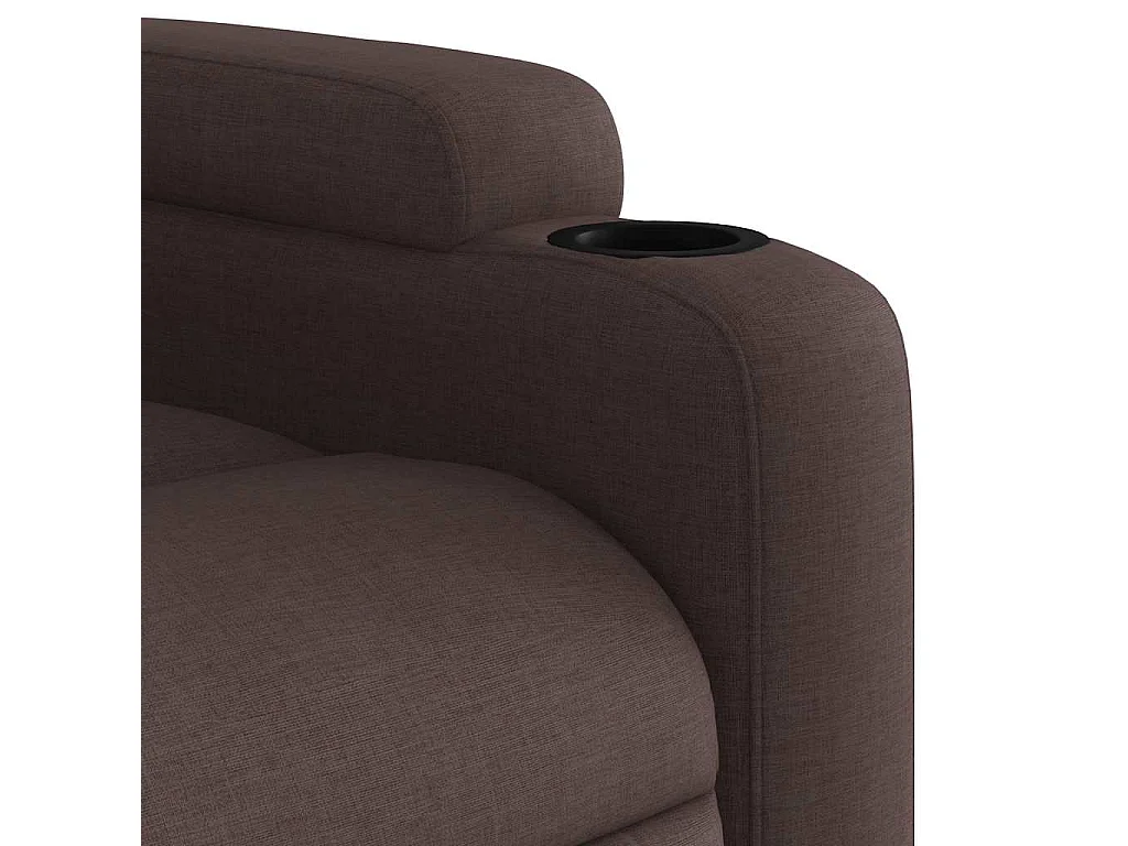 Fauteuil inclinable Marron foncé Tissu