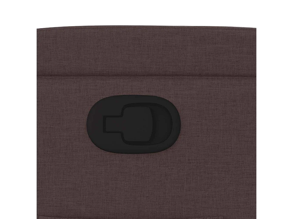 Fauteuil inclinable Marron foncé Tissu