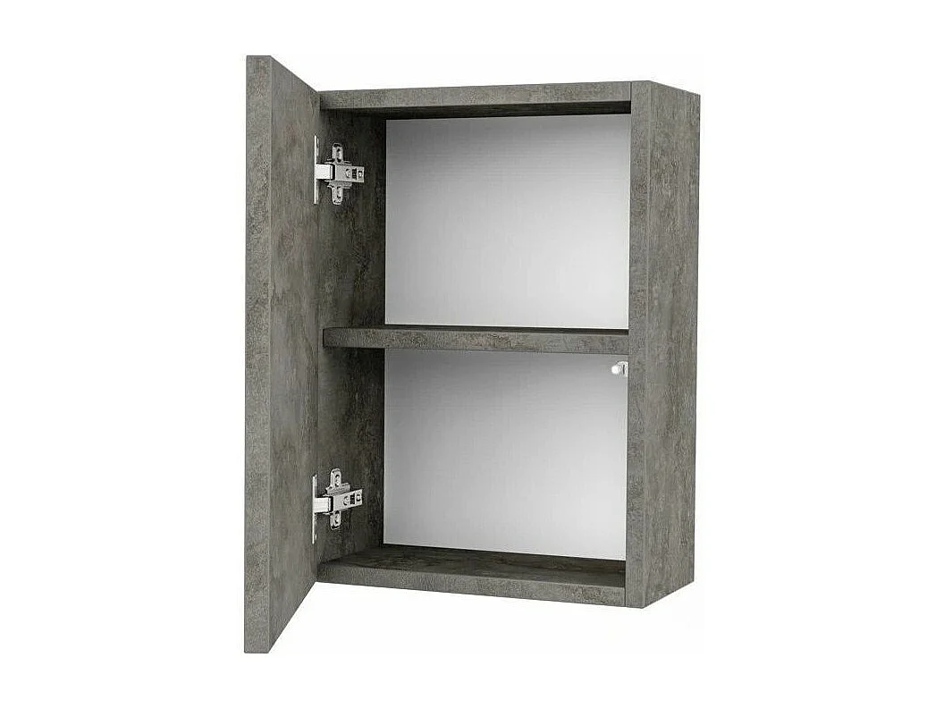 Armoire à pharmacie mélaminé gris oxyde Teph H 47cm