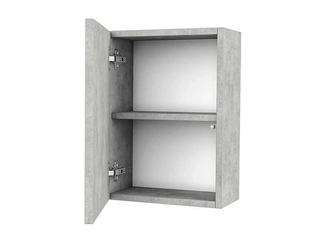 Armoire à pharmacie mélaminé effet béton Teph H 47cm