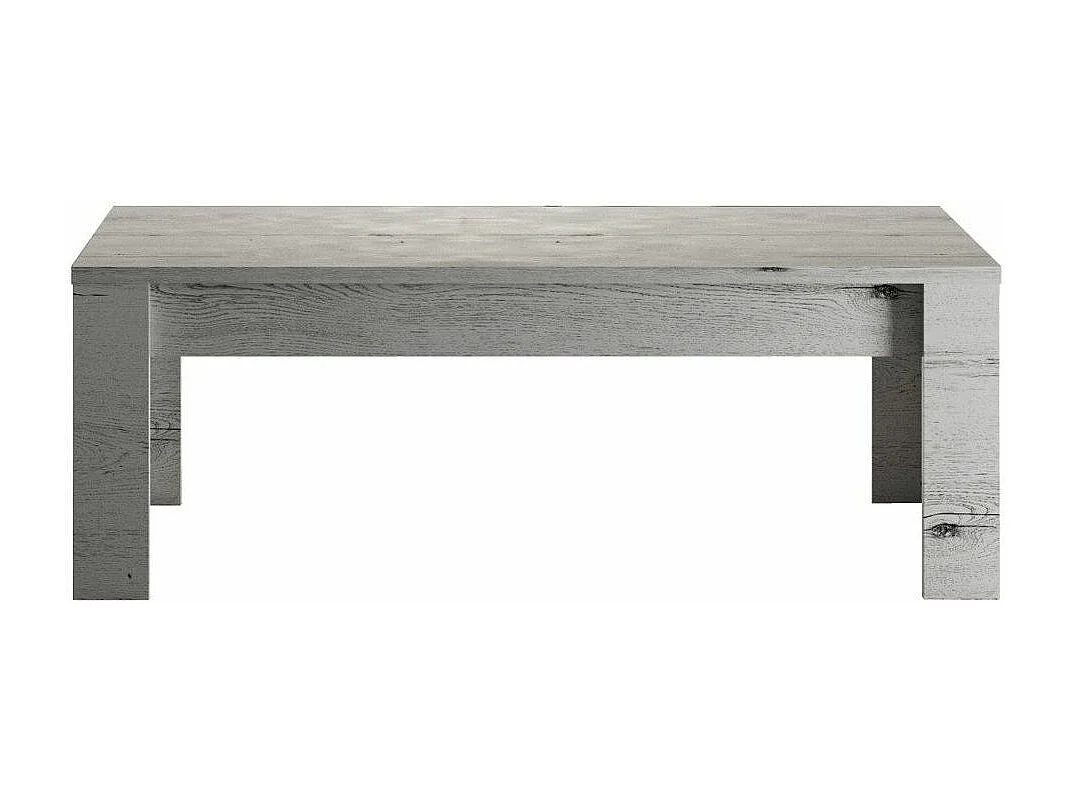 Table basse bois mélaminé chêne foncé Saxo L 122cm