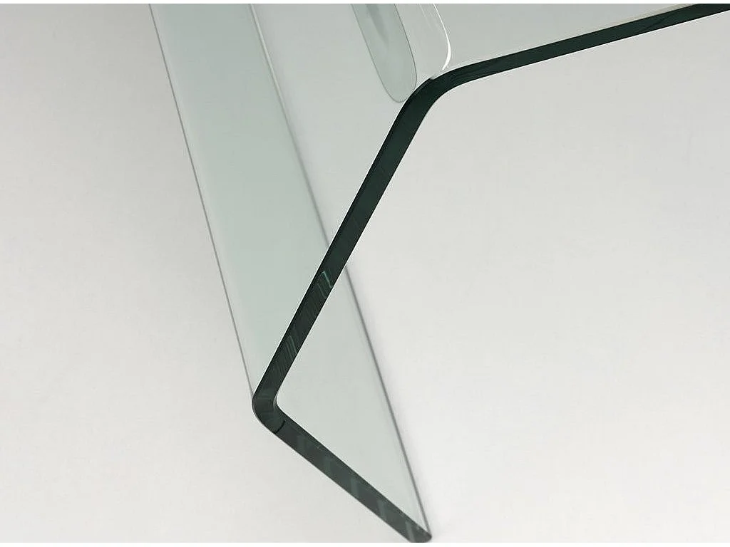 Table basse rectangulaire verre transparent Pana L 105cm