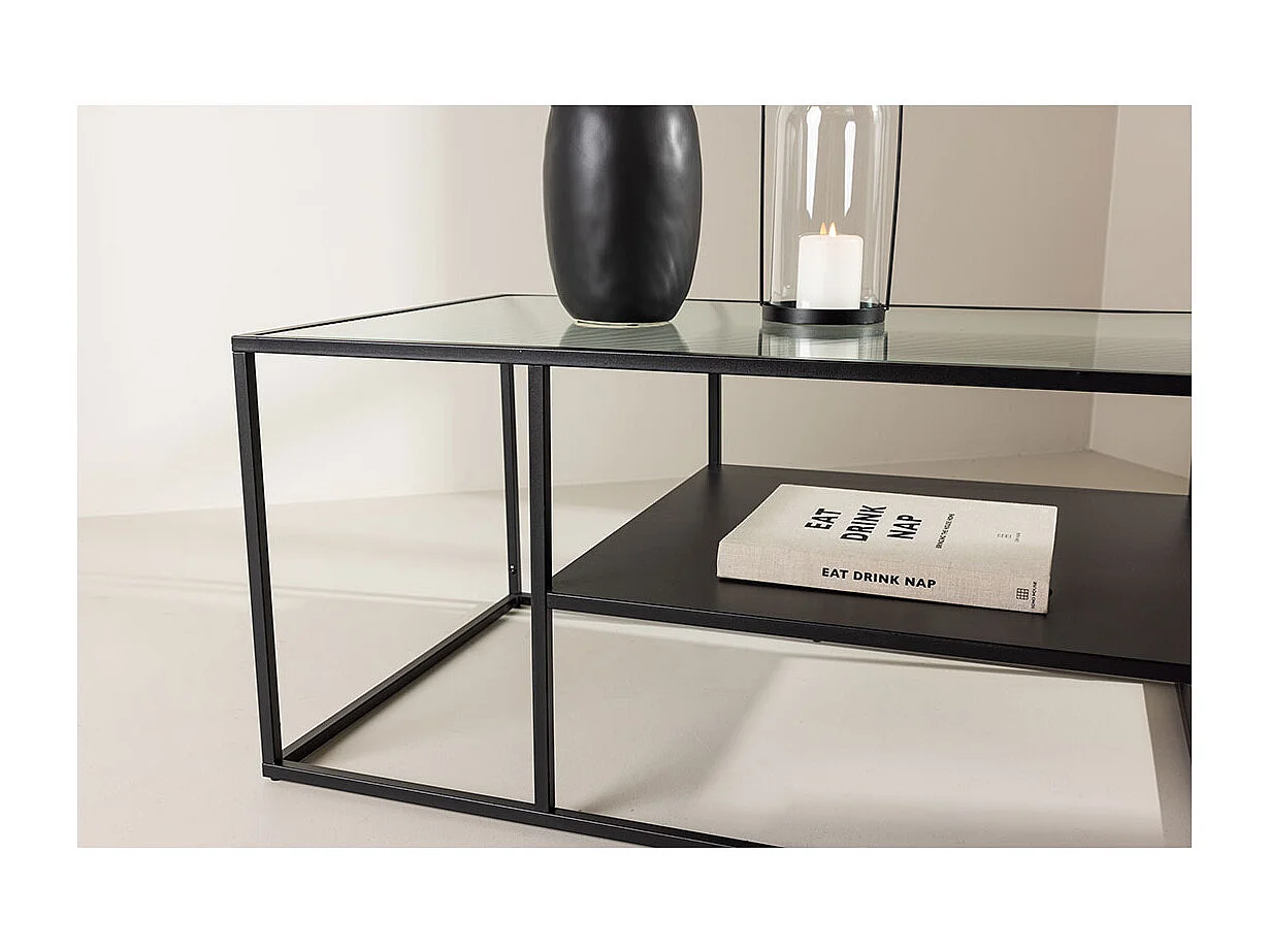 Tavolino Campinas 1 ripiano nero.