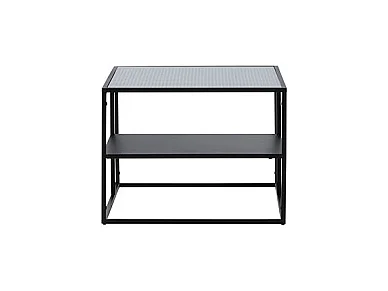 Mesa de centro Campinas 1 estante color negro.