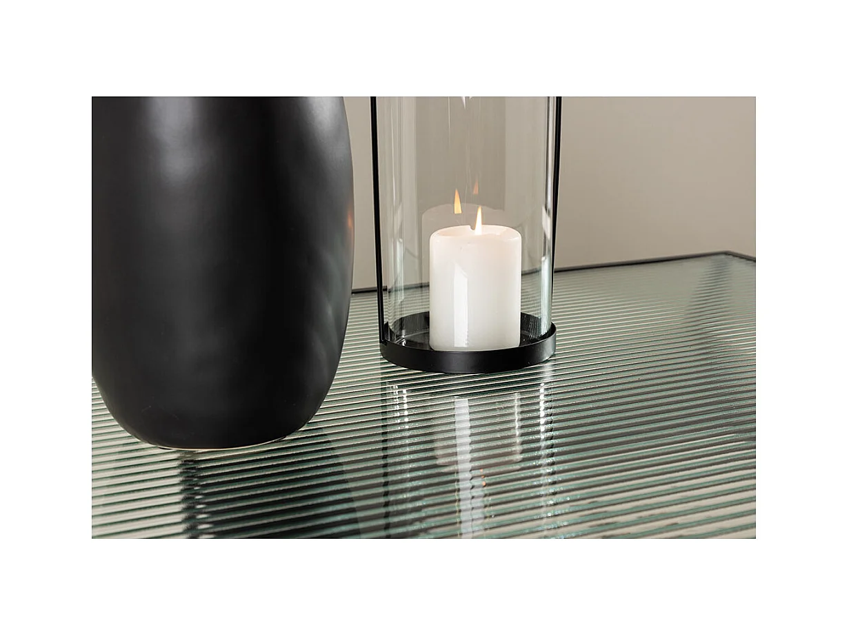 Mesa de centro Campinas 1 estante color negro.