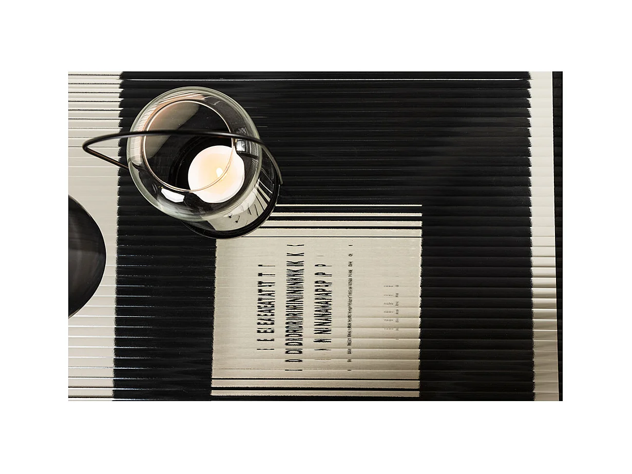 Mesa de centro Campinas 1 estante color negro.