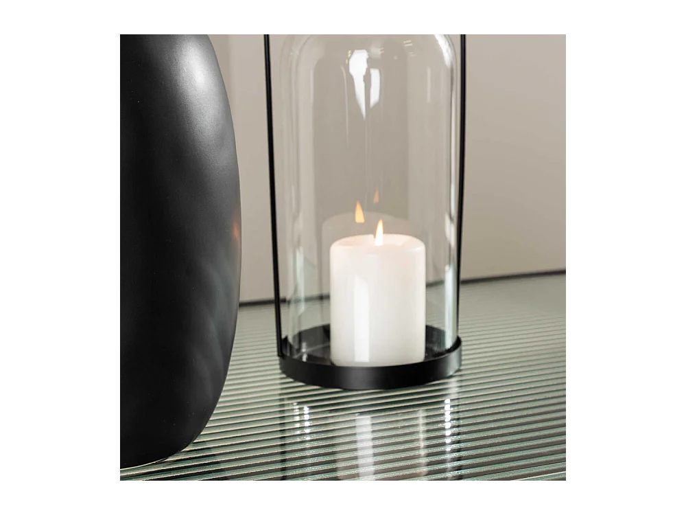 Mesa de centro Campinas 1 estante color negro.