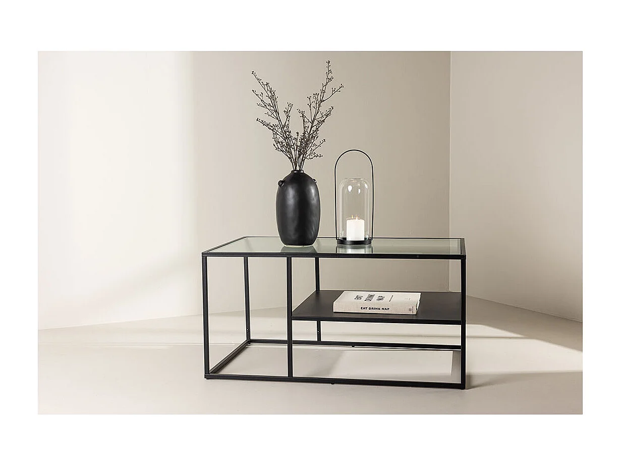 Table Basse Design "Campinas" 90cm Noir
